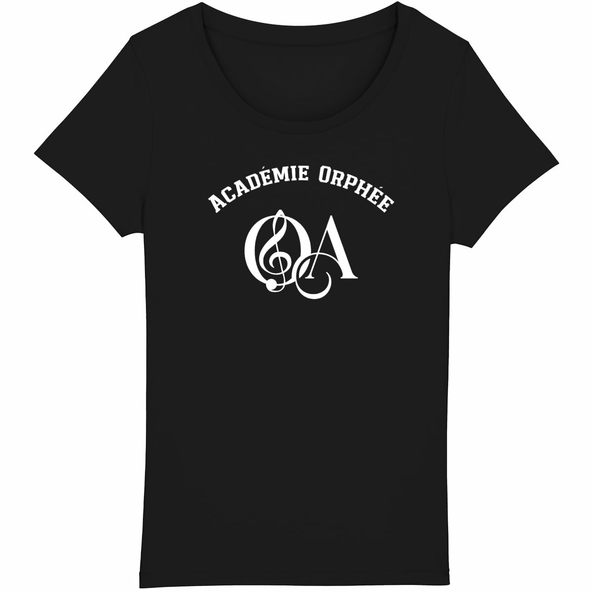 Image back T-shirt noir Femme Académie Orphée