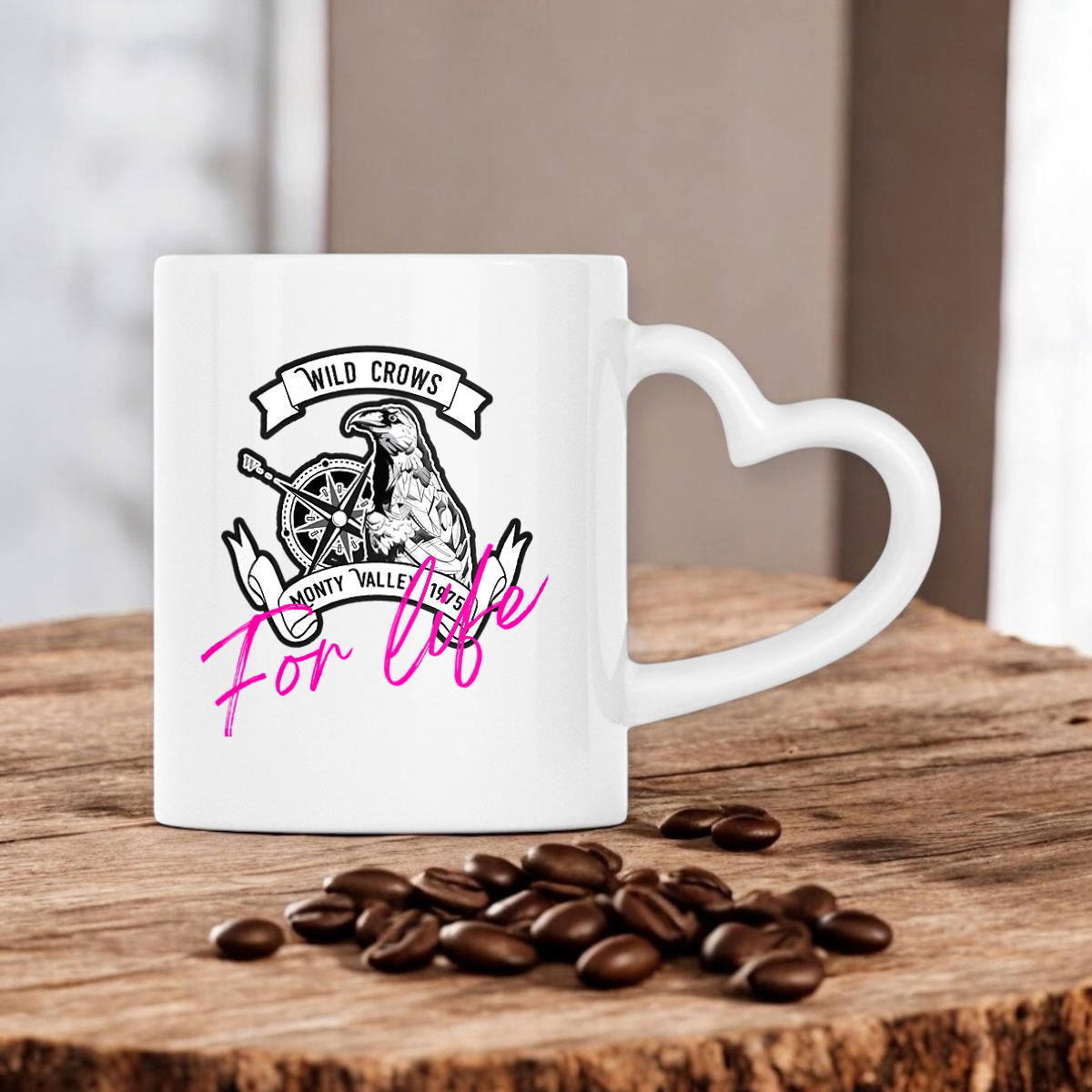 Image front Mug hanse coeur Wild Crows