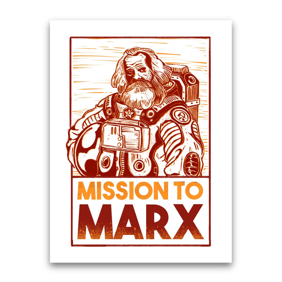 Sticker rectangulaire - Mission to Marx - Image