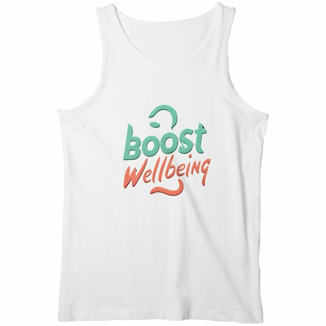 Image back Boost Wellbeing Men's Tank Top Premium Organic Cotton