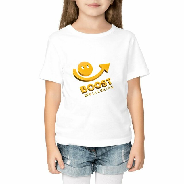 Image front Boost Wellbeing Girls T-shirt Premium Organic Cotton 