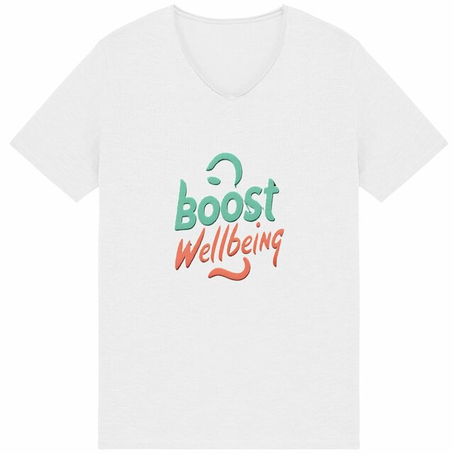 Image back Boost Wellbeing Men's Slub T-Shirt Premium Organic Cotton