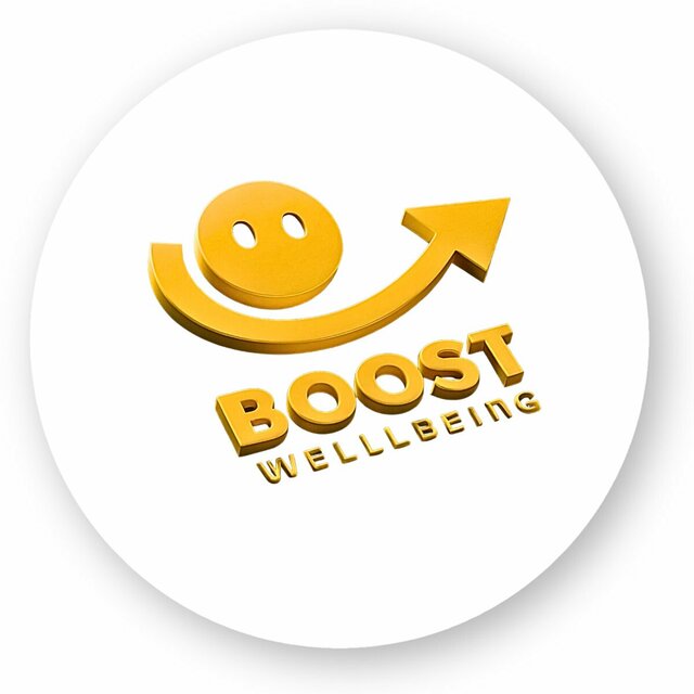 Image front Boost Wellbeing Circle Stickers Premium Vinyl Self-Expression
