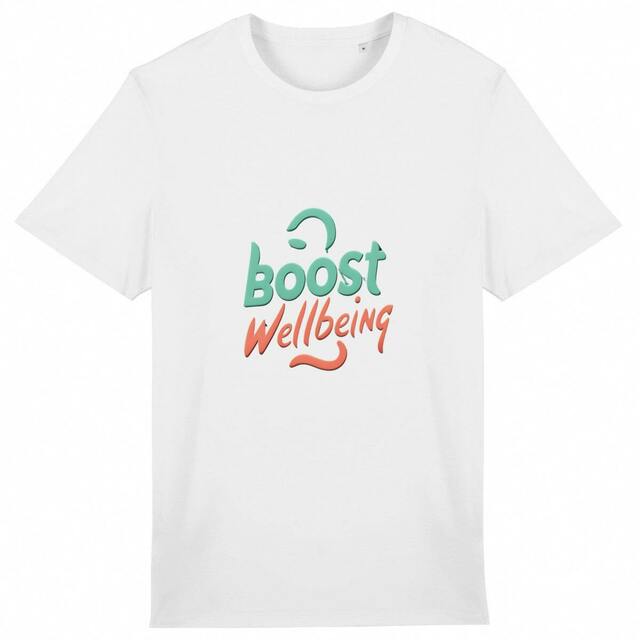 Image back Boost Wellbeing Unisex T-shirt  Lightweight  Organic Cotton  