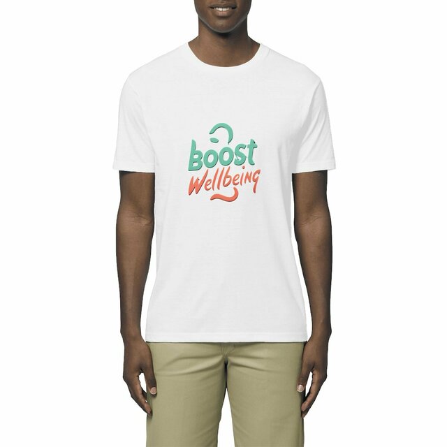Image front Boost Wellbeing Unisex T-shirt  Lightweight  Organic Cotton  
