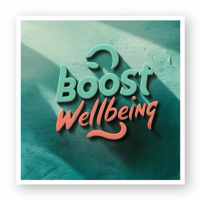 Image front Boost Wellbeing Square Stickers Premium Vinyl Self-Expression