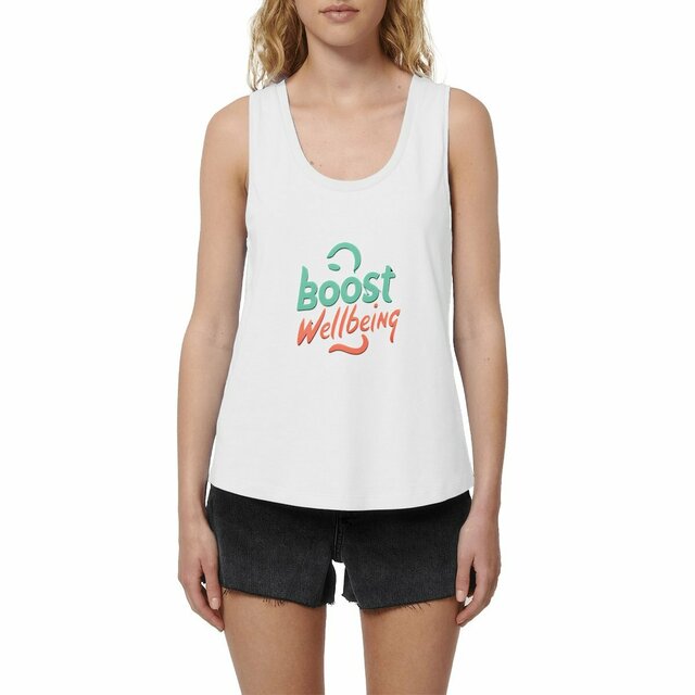 Image front Boost Wellbeing Women's Tank Top Premium Organic Cotton