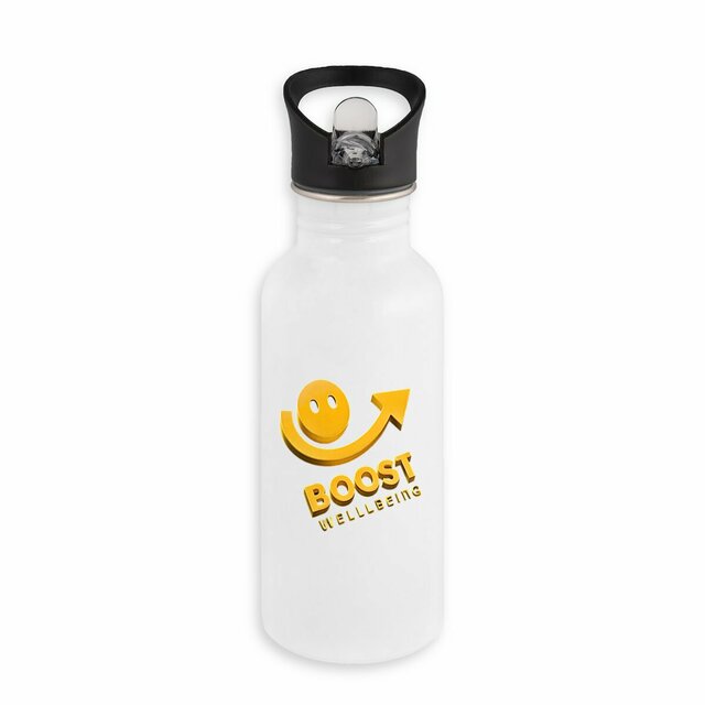 Image back Boost Wellbeing Water Bottle Premium Stainless Steel