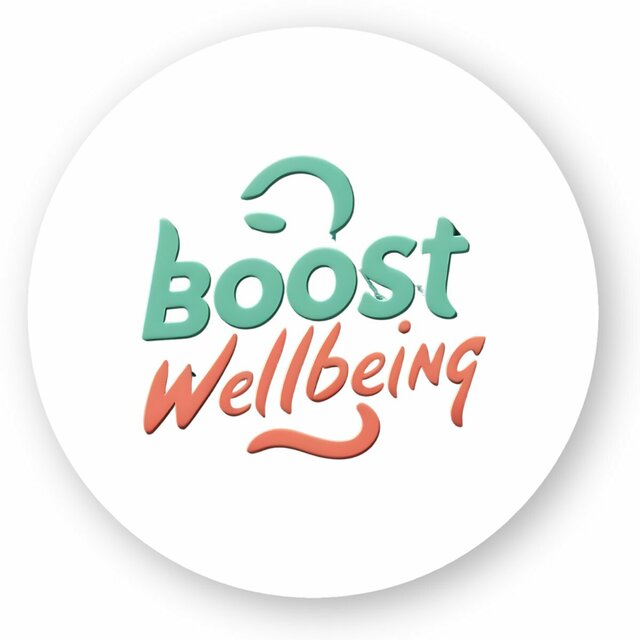 Image front Boost Wellbeing Circle Stickers Premium Vinyl
