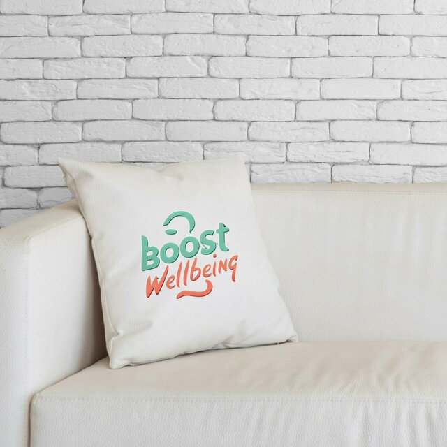 Image front Boost Wellbeing Cushion Premium Organic Cotton