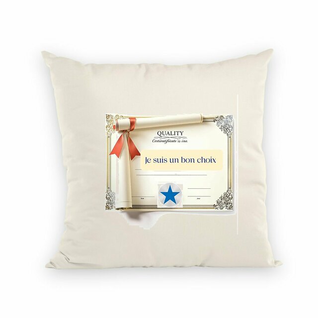 Image front coussin je suis un bon choix