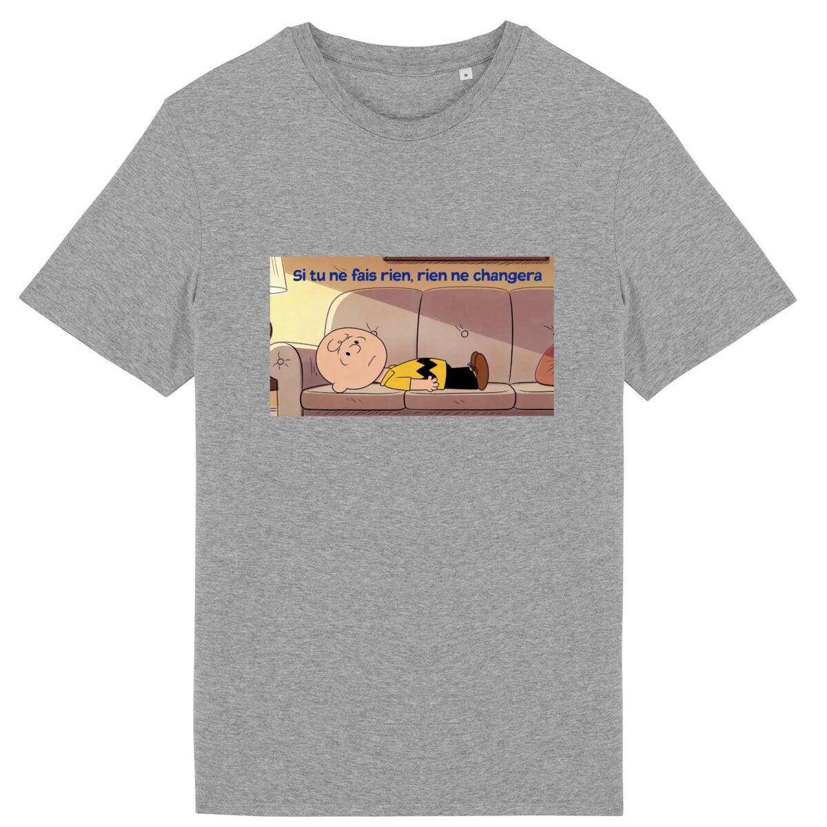 Image back t-shirt si tu ne fais rien,rien ne changera