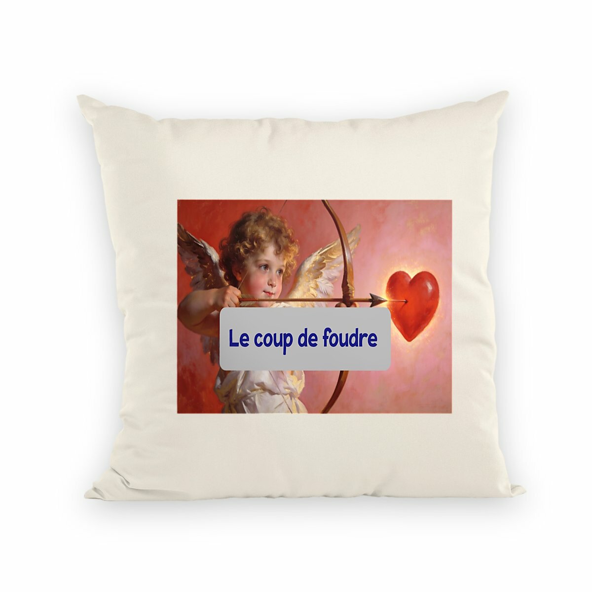 Image front coussin le coup de foudre