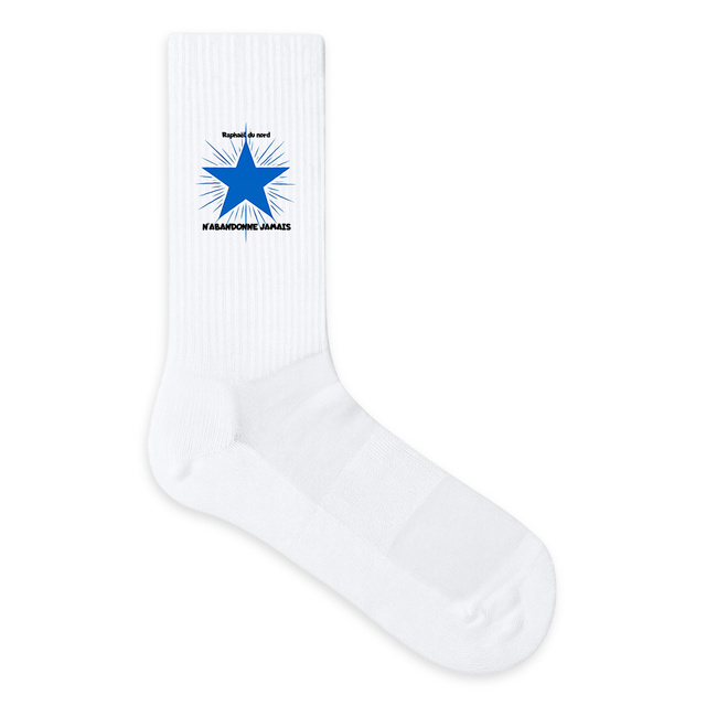 Image front chaussettes n'abandonne jamais 
