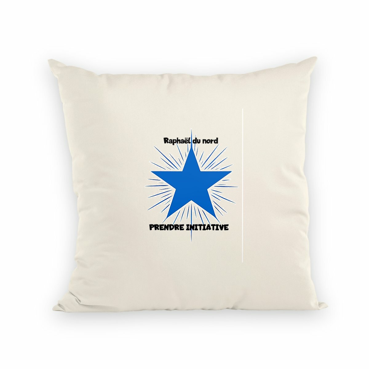 Image front coussin prendre initiative -raphael du nord