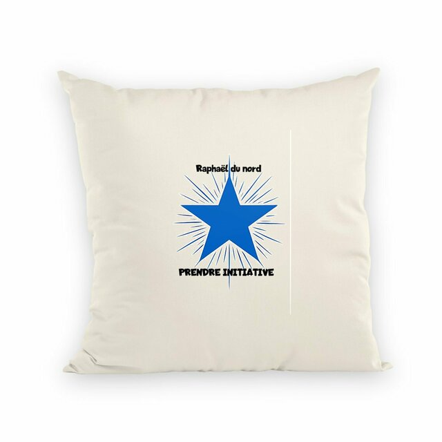 Image front coussin prendre initiative -raphael du nord