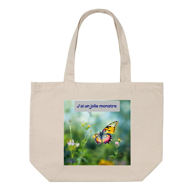 Image front  shopping bag j'ai un jolie monstre