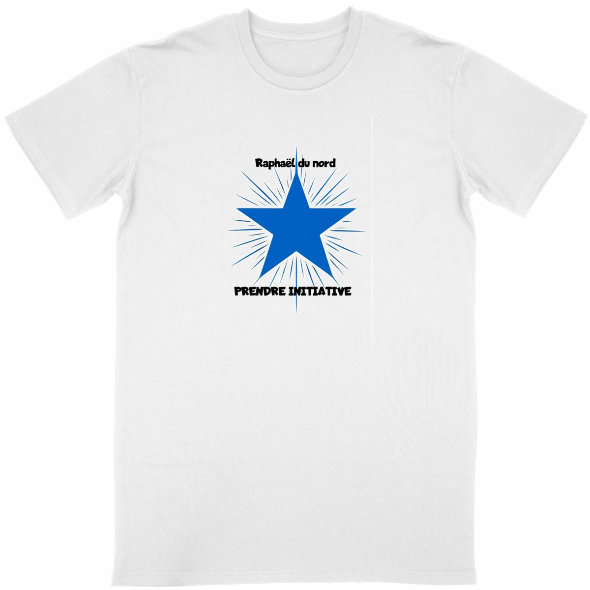 Image front t-shirt prendre initiative -raphael du nord