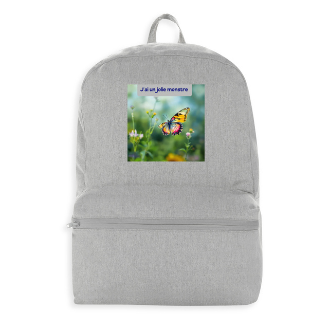 Image front sac a dos j'ai un jolie monste