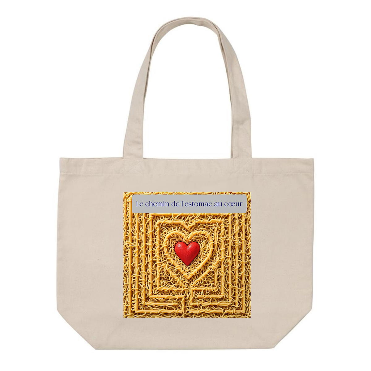 Image front shopping bag le chemin de l'estomac au coeur