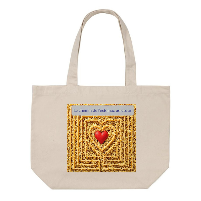 Image front shopping bag le chemin de l'estomac au coeur