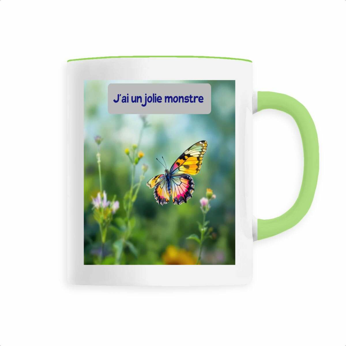 Image front tasse j'ai un jolie monstre