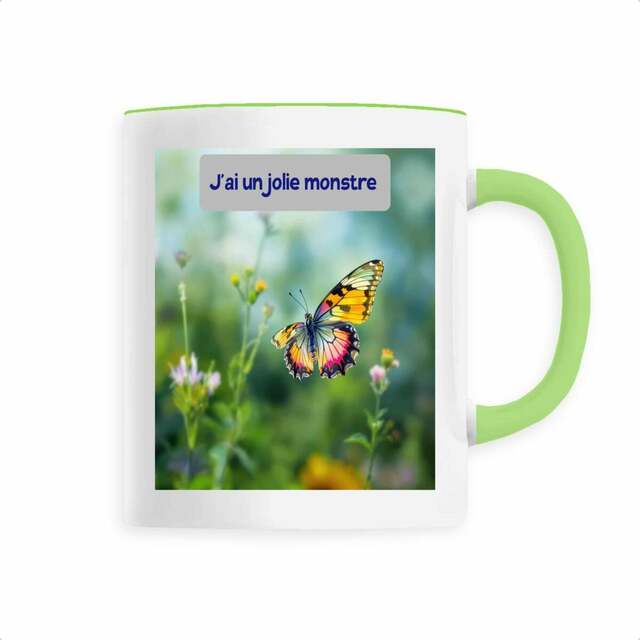 Image front tasse j'ai un jolie monstre