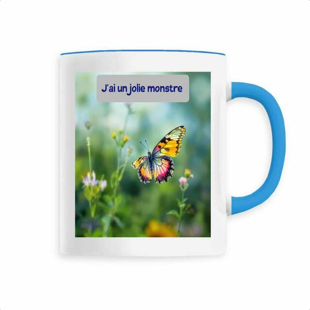 Image back tasse j'ai un jolie monstre