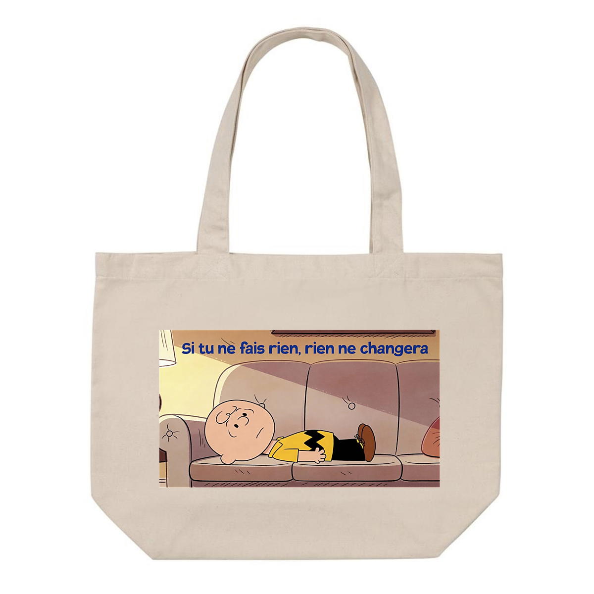 Image front shopping bag si tu ne fais rien,rien ne changera