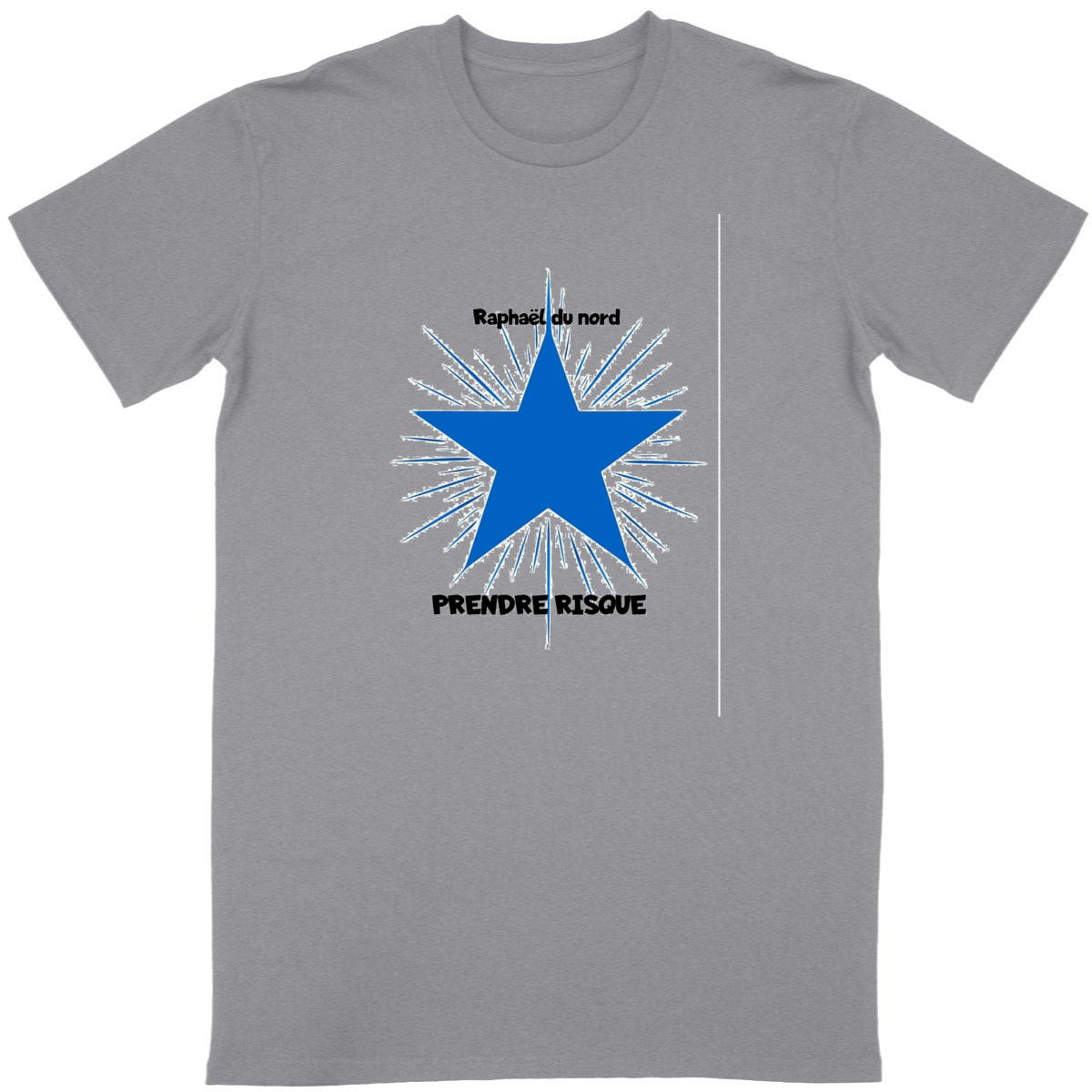 Image back t-shirt prendre risque -raphael du nord