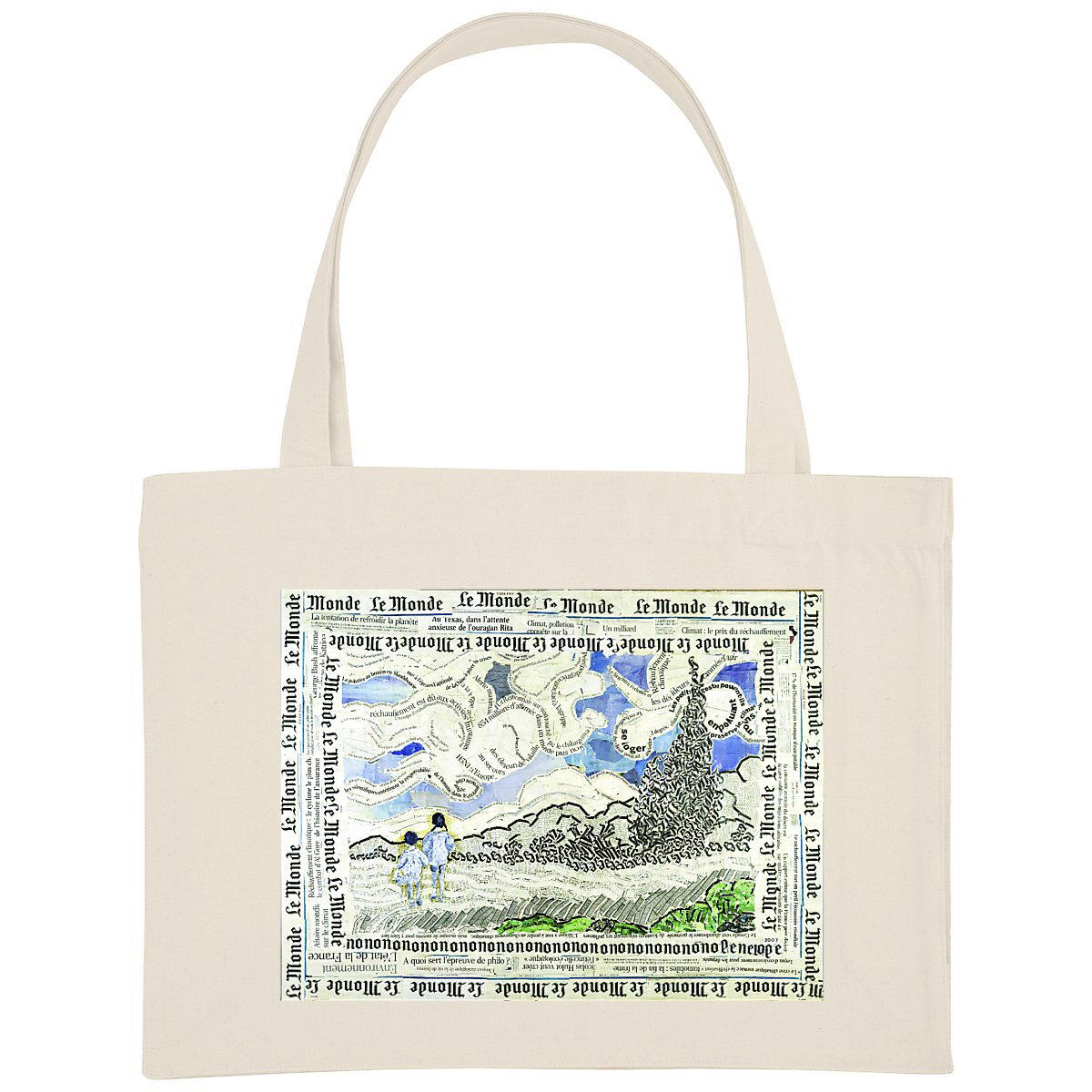Image back Shopping bag Paysage Van Gogh