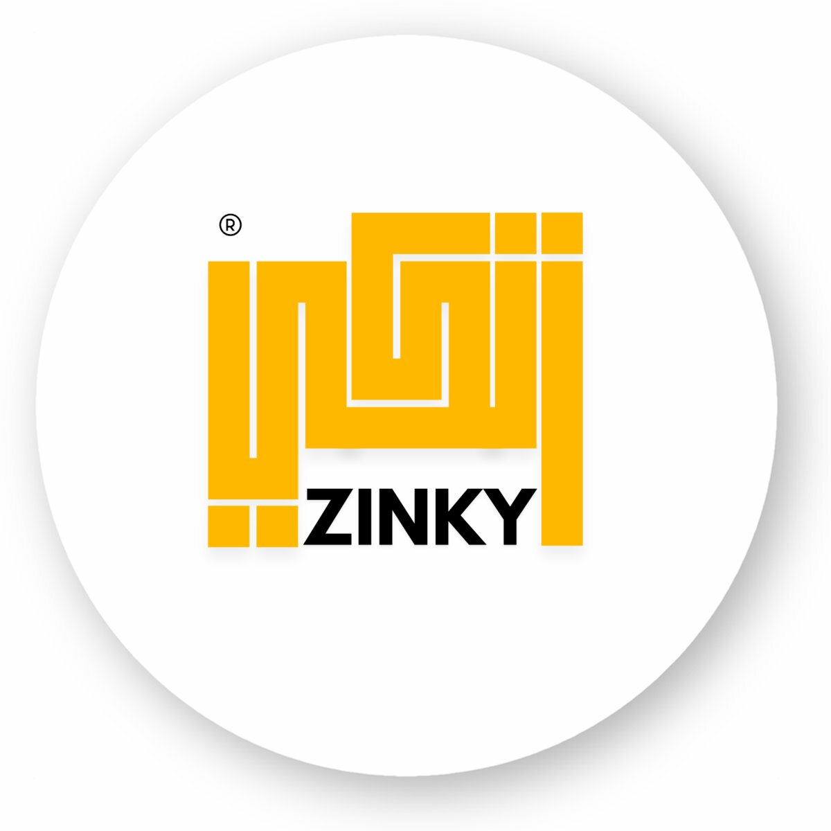 Image front AUTOCOLLANT ROND ZINKY SOLIDAIRE