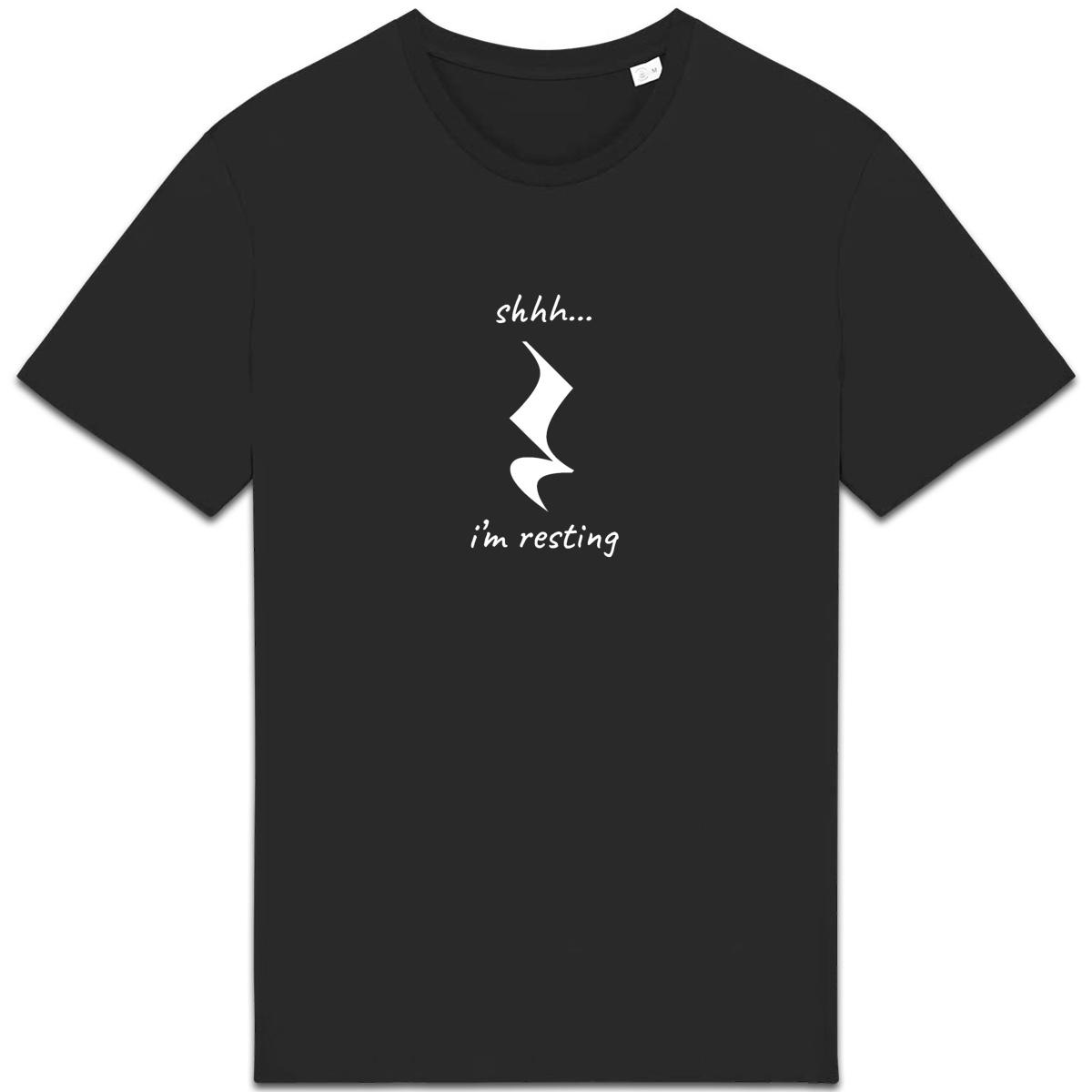 Image back shhh... i'm resting - unisex t-shirt