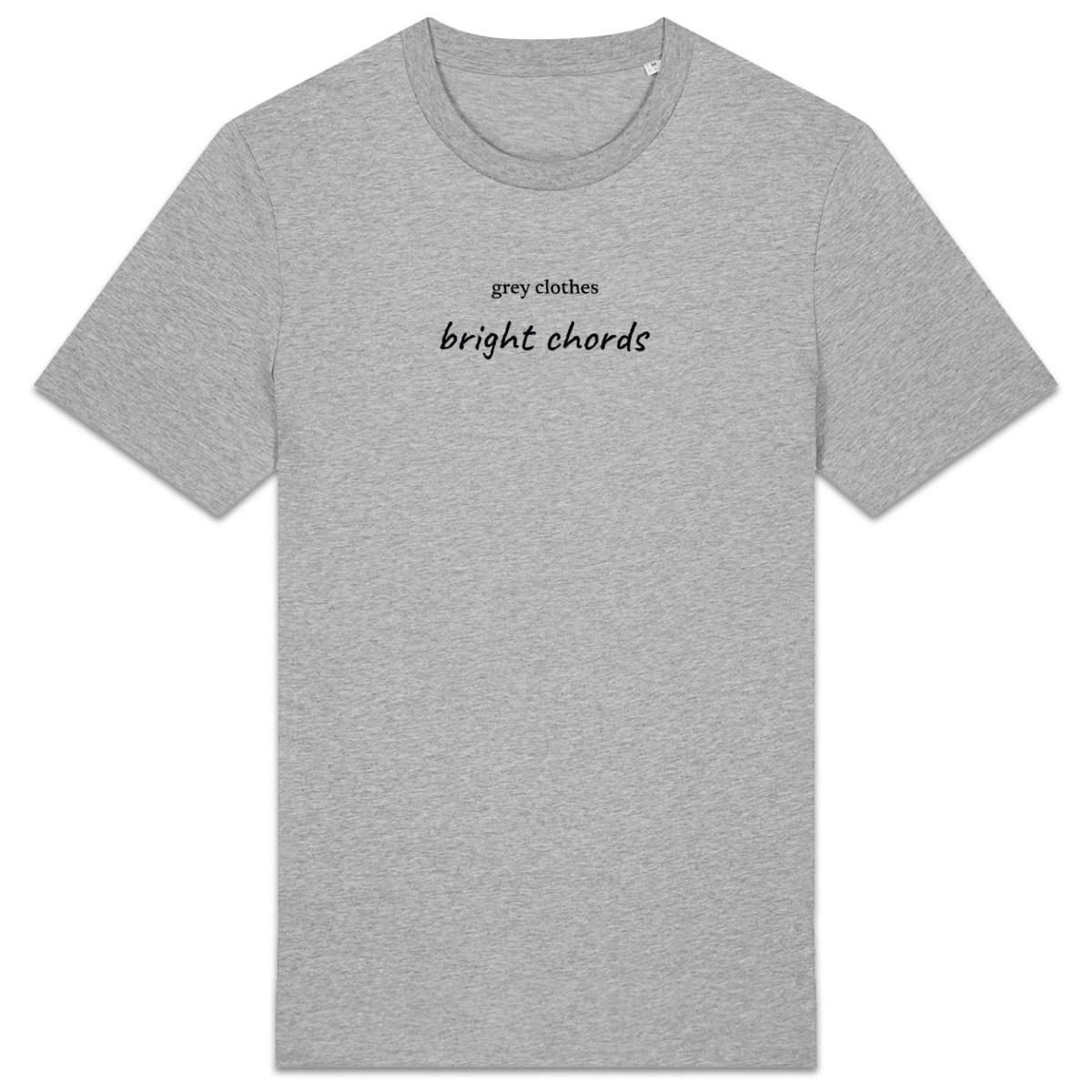 Image back grey clothes... bright chords - unisex t-shirt
