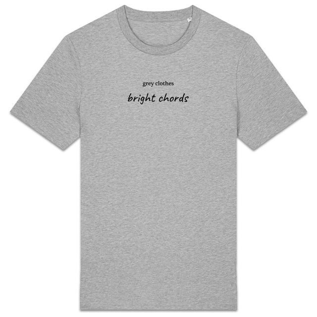 Image back grey clothes... bright chords - unisex t-shirt
