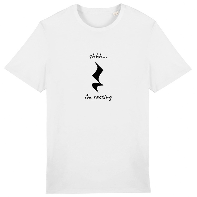 Image back shhh... i'm resting - unisex t-shirt