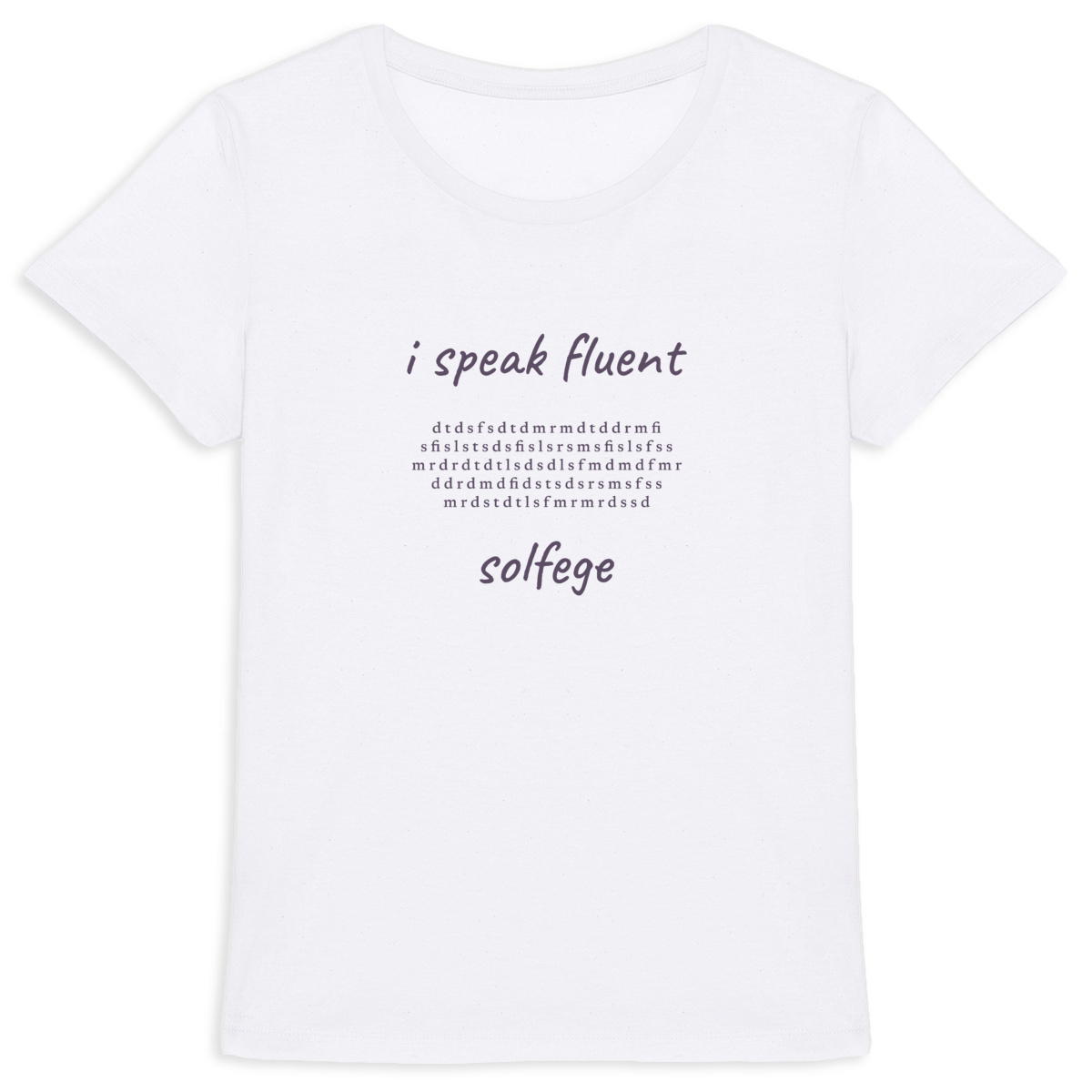 Image back i speak fluent… solfege - Bach - women's heavyweight t-shirt