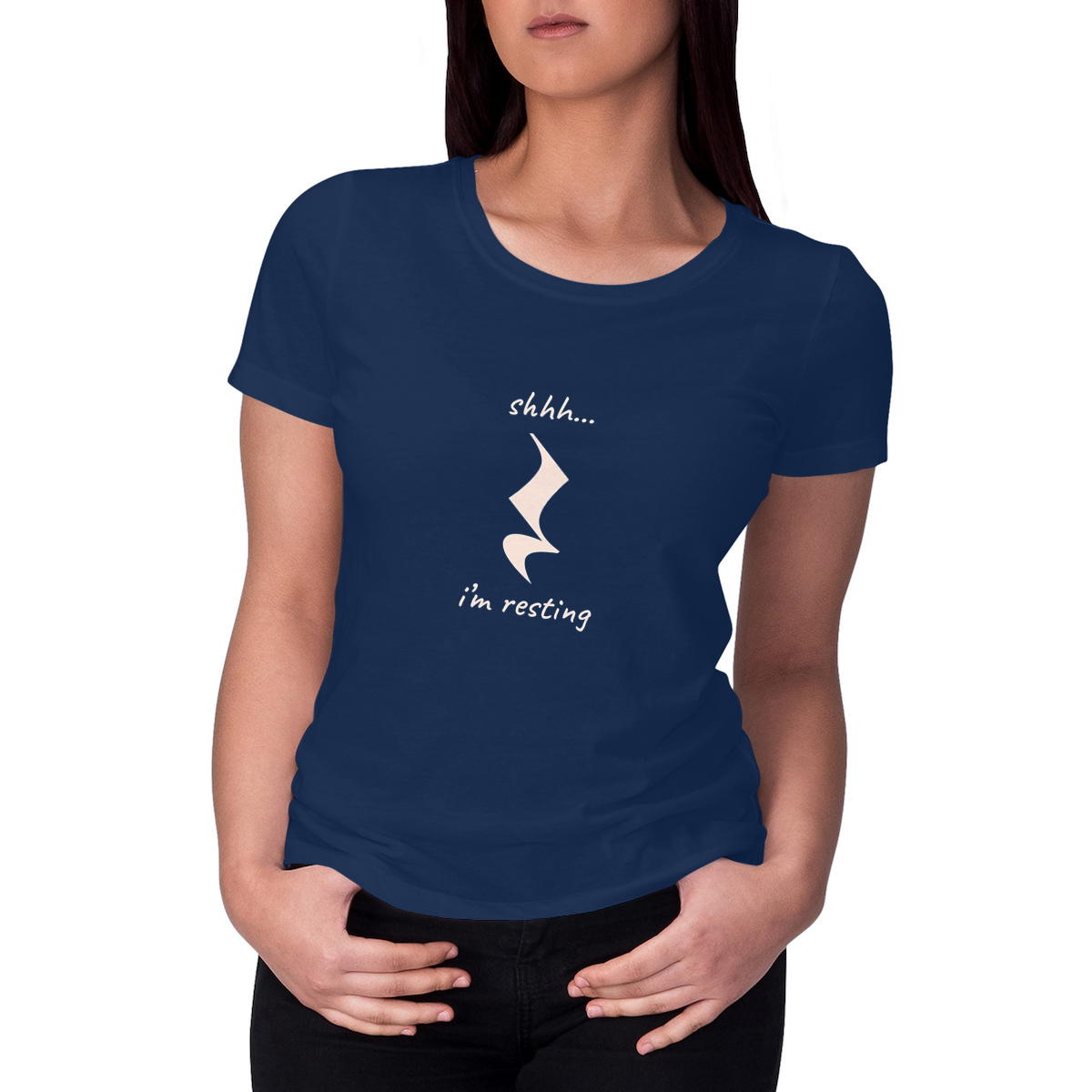 Image front shhh... i'm resting - women's heavyweight t-shirt