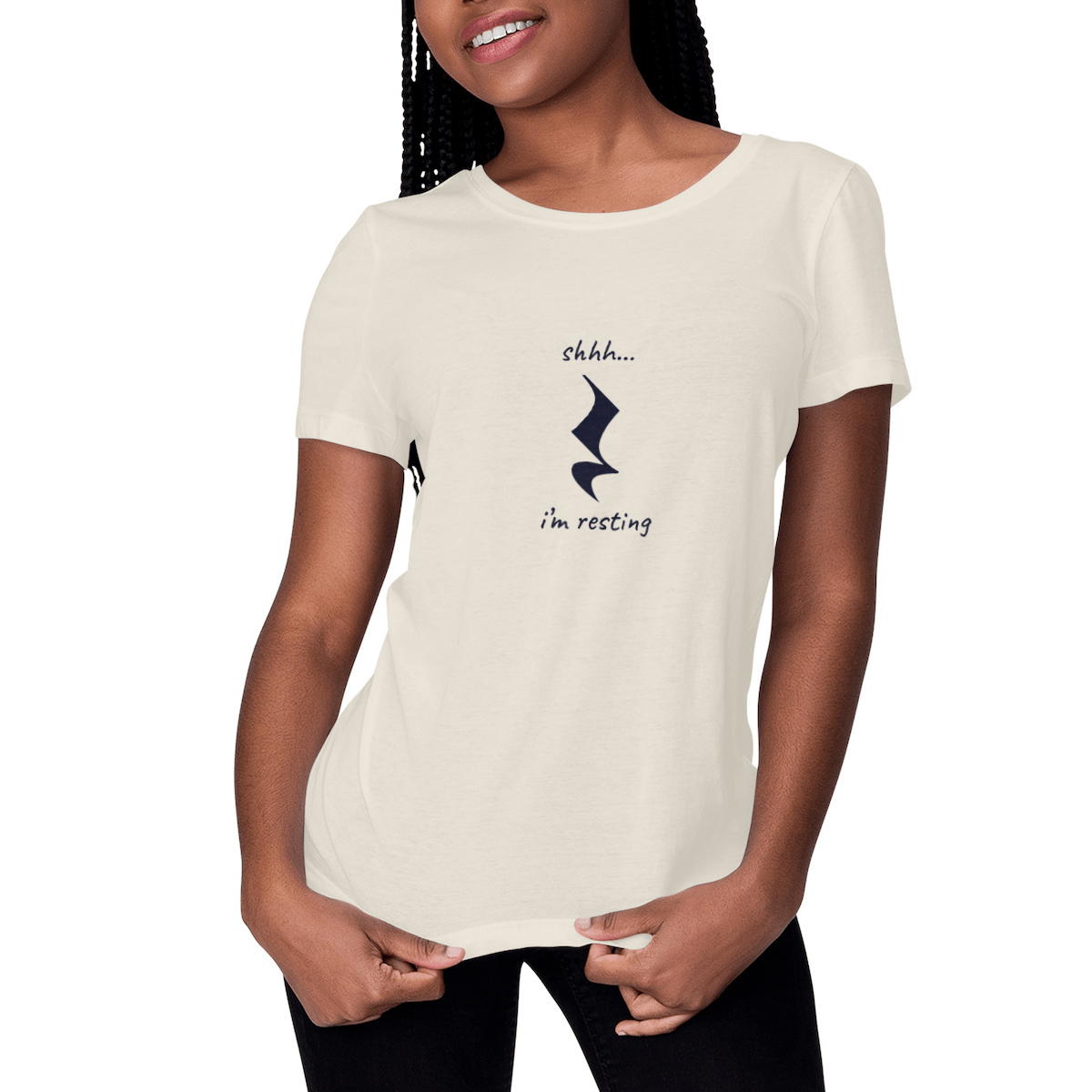 Image front shhh... i'm resting - women's heavyweight t-shirt