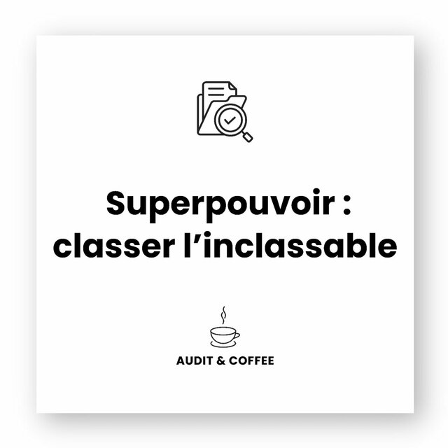 Sticker carré "Superpouvoir : classer l'inclassable"