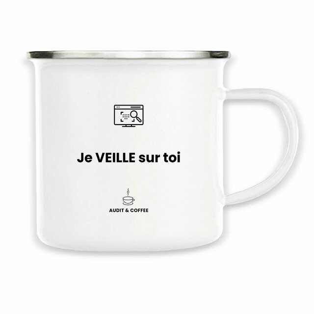 Mug Métal "Je VEILLE sur toi " - Image