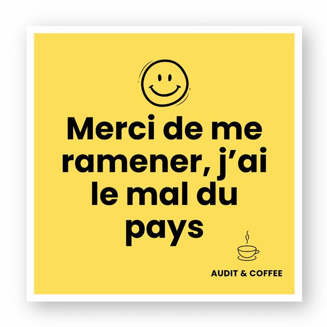 Sticker Objet voyageur "Merci de me ramener"