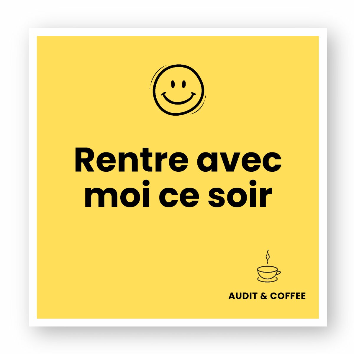 Image front Sticker Objet voyageur "Rentre avec moi ce soir"