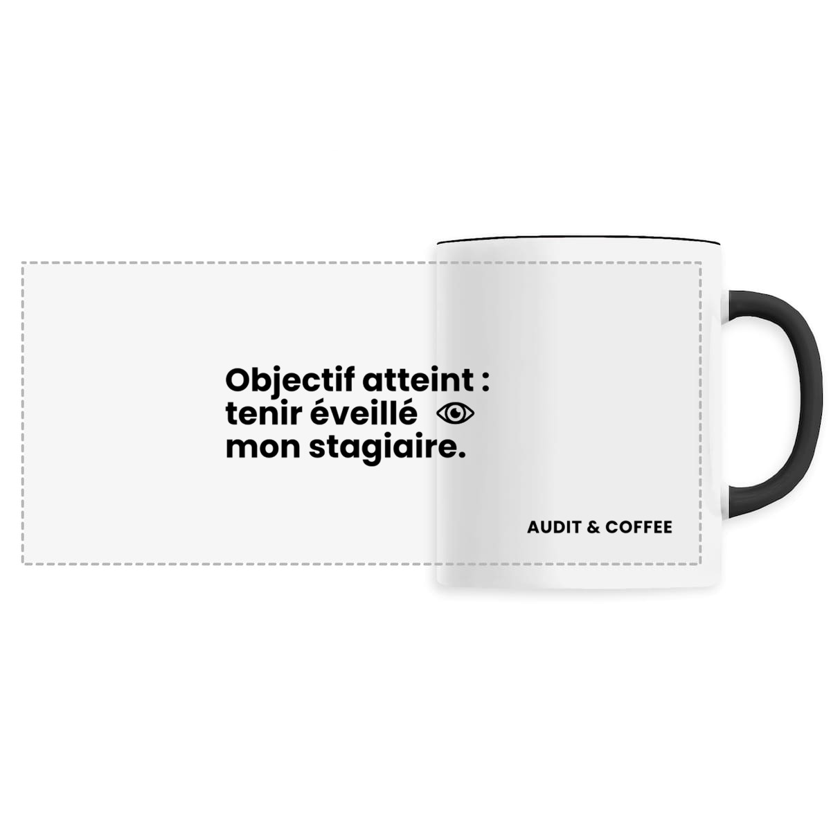 Image back Mug “Objectif stagiaire”
