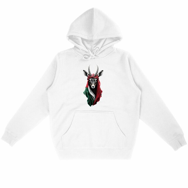 Image back palestine antelope hoodie