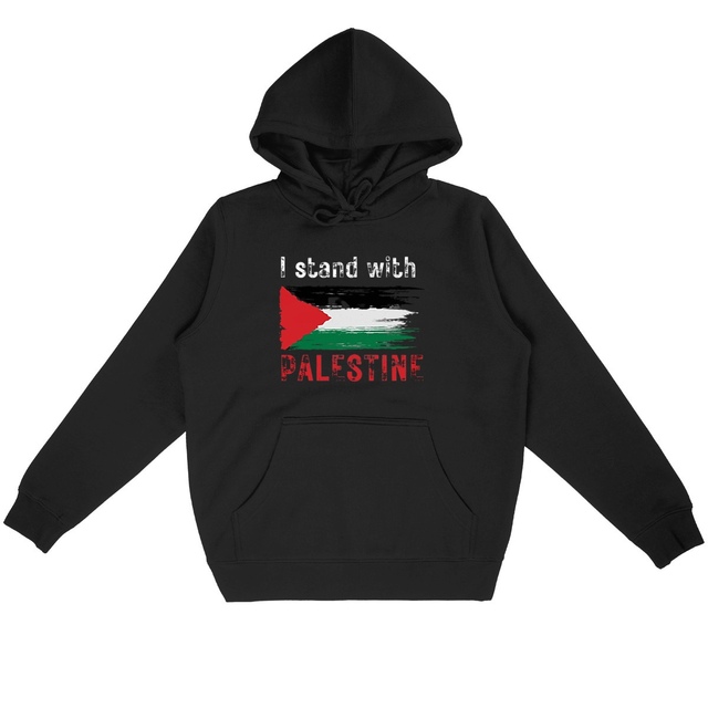 Image back I stand with palestine hoodie