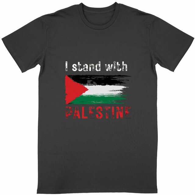 Image back I stand with palestine T-shirt