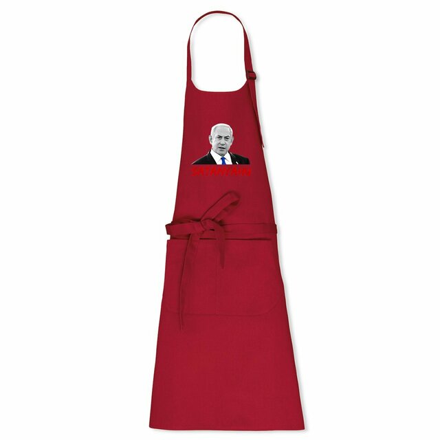 Image back Satanyahu apron
