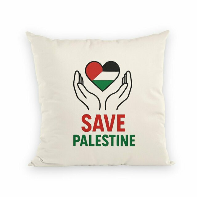 Image back save Palestine cushion