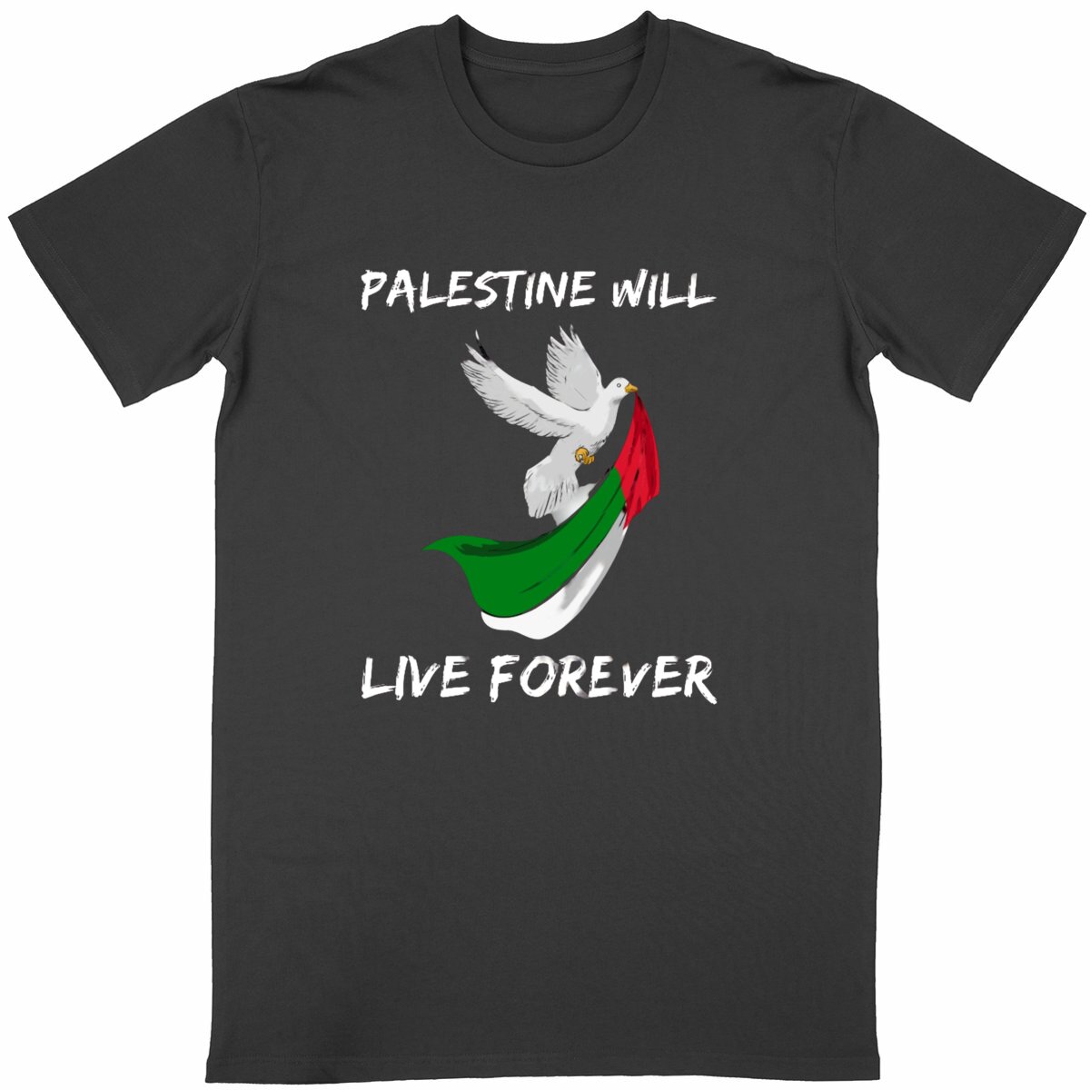 Image back palestine dove T-shirt